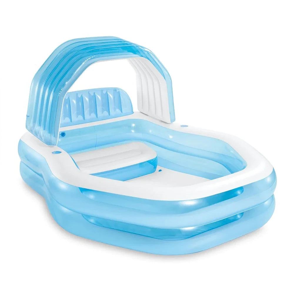 Piscină gonflabilă cu baldachin detașabil 229×191×135 cm, 530 L, Intex (57186) mg
