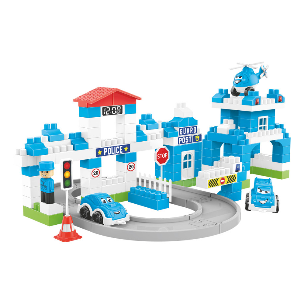 Set de construcții stație de poliție, 180 piese, Technok (8447)