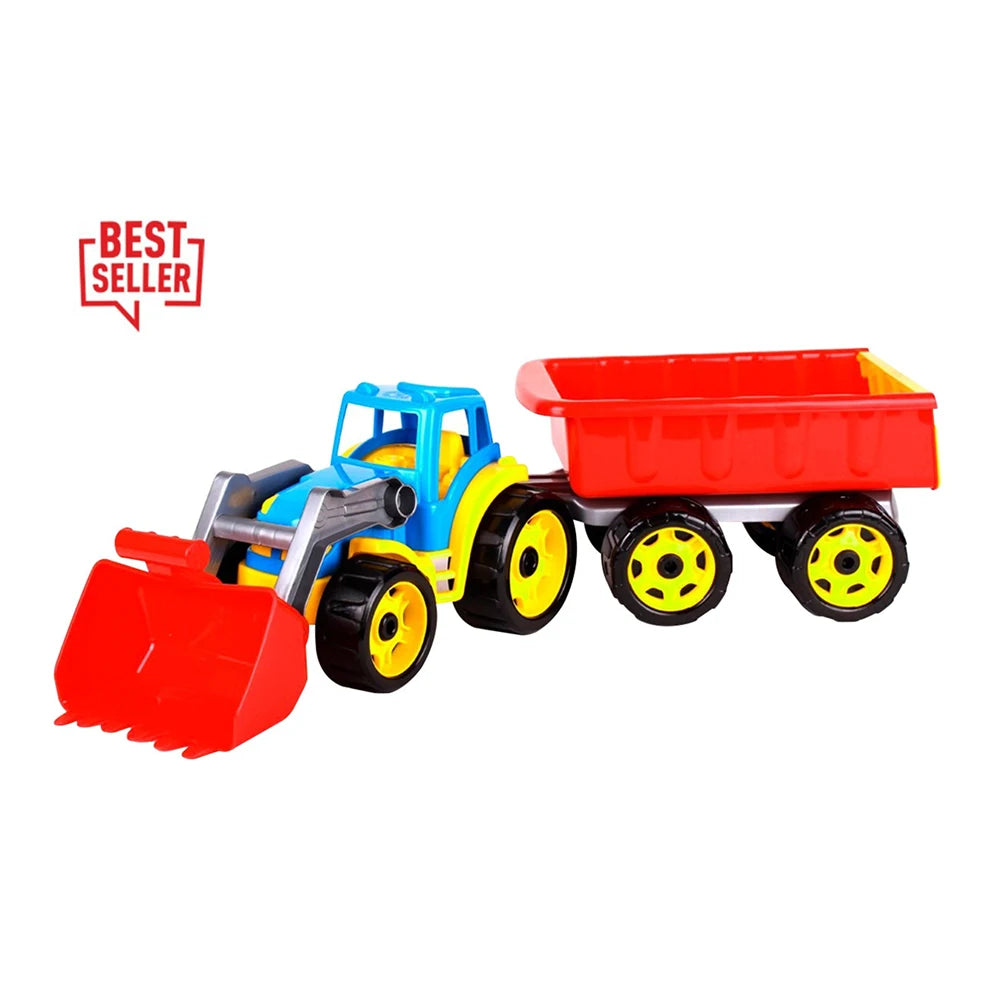 Jucărie „Tractor cu cupă și remorcă TechnoK”, art. 3688
60 × 18 × 16,5 cm