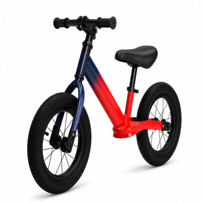 Bicicletă pentru copii fără pedale cu 2 roți, 12 inch, cu ghidon negru, roșie,2-4 ani cod 2440D