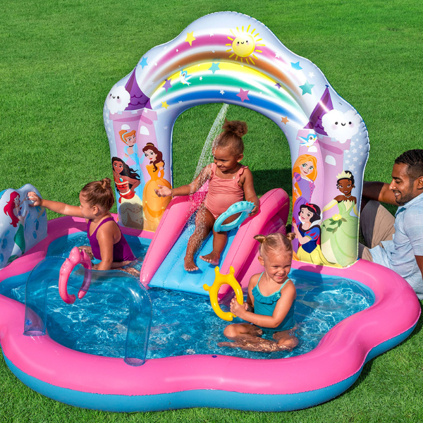 Bestway Centrul de joc gonflabil „Disney Princess”, 221 x 193 x 140 cm, 2+ SKU: 9103YBW