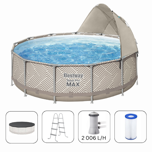 Bestway Piscina STEEL PRO MAX 396х107 cm, 11133L, cadru metalic SKU: 561FYBW