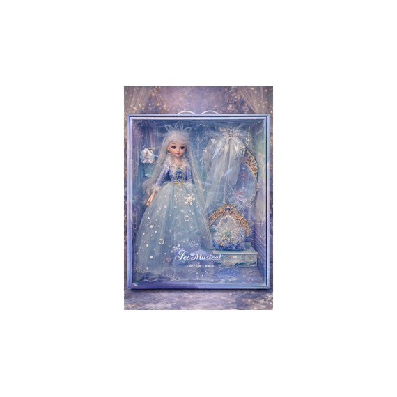 Păpușă Crăiasa Zăpezilor cu rochie de schimb, 70 cm D2510-1502