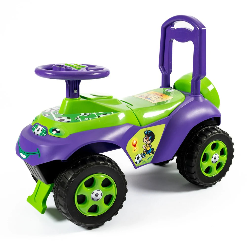 Tolocar cu volan muzical în limba română, verde, Doloni (0142/02)