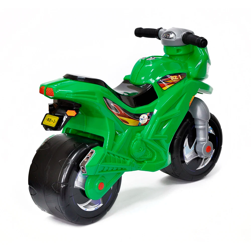 Tolocar Motocicletă verde , model 501 , Orion (1235) 680x285x470 mm