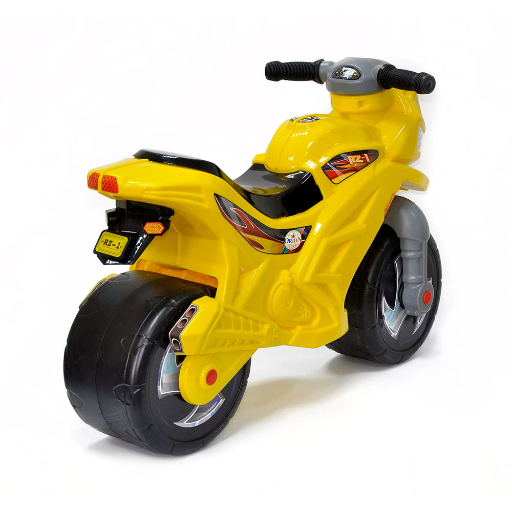 Tolocar motocicletă galbenă , model 501 , Orion (1266) 680x285x470 mm