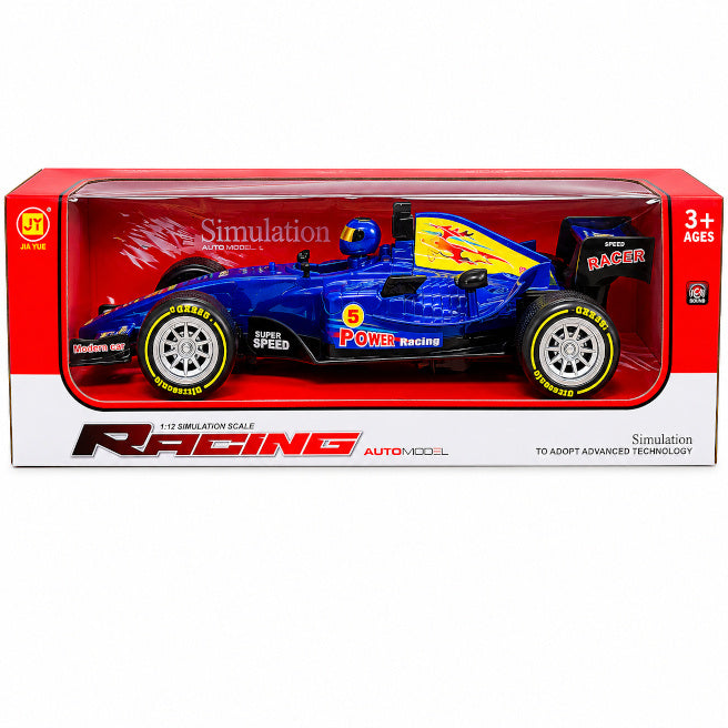 Гоночная машина F1, 1:12, синяя, код 10194a