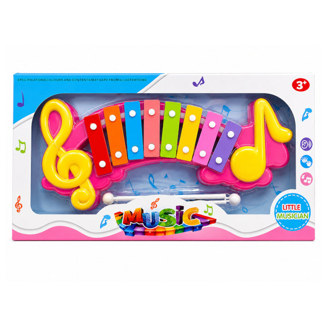 Xilofon Little Musician, cu note galbene, cod 10140b