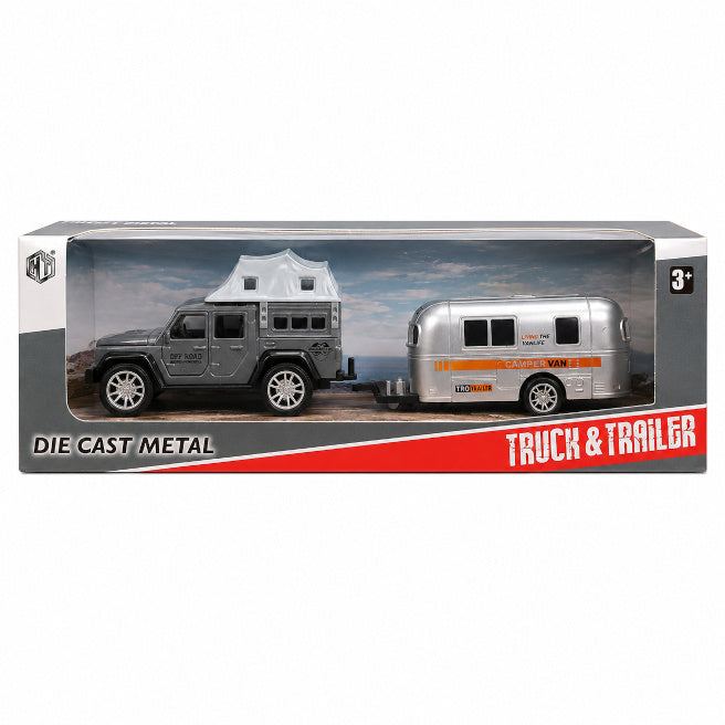 Furgon metalic, cu uși care se deschid, gri, cod 10143b