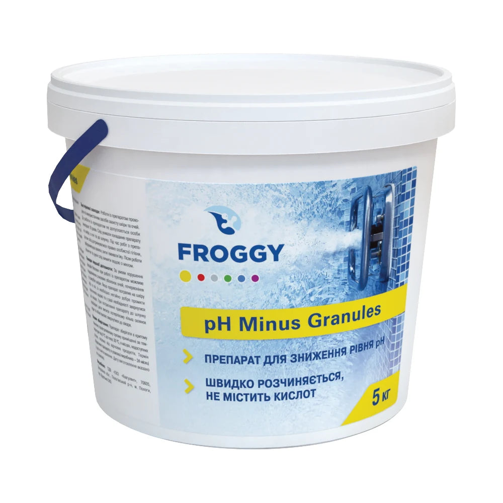 Гранулы pH Минус для бассейна, 5 кг, Froggy (pH- Минус)