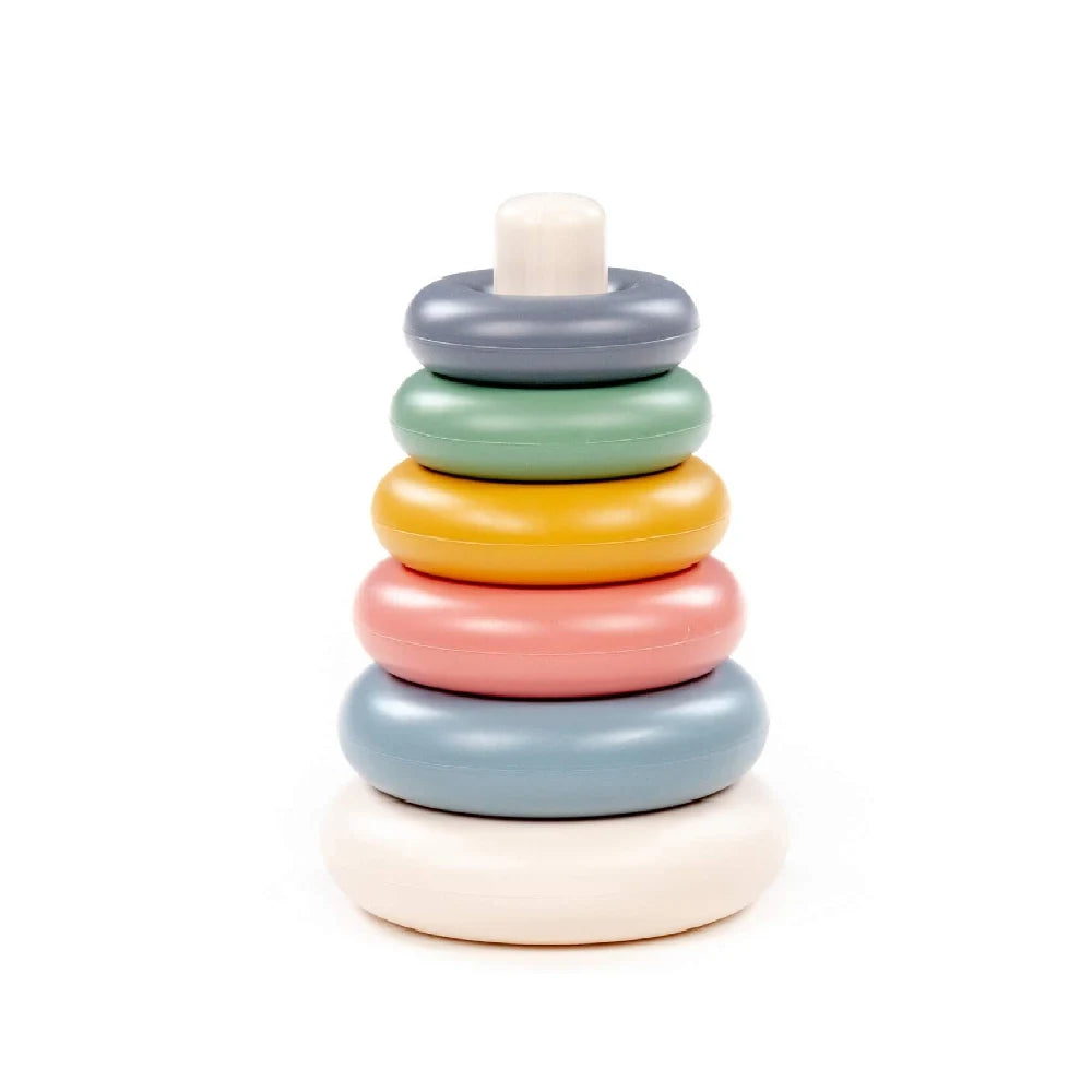 Пирамидка для детей с пастельными кольцами, 7 элементов, Polesie (26921)