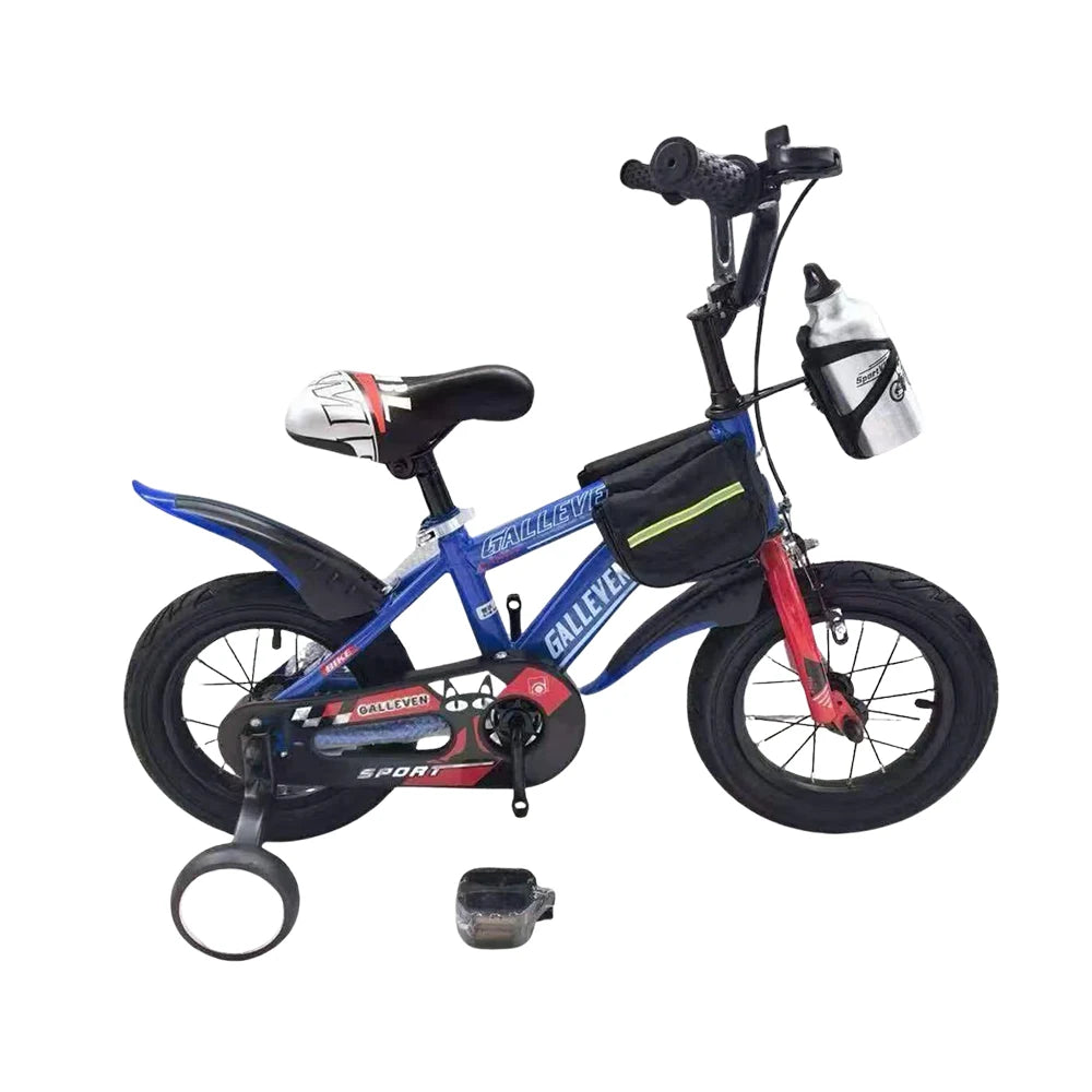 Bicicletă pentru copii 20′, cu roți ajutătoare (GALLEVEN-20 albastra) 6-9 ani