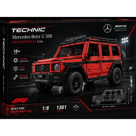 Набор конструктора Mercedes-Benz G 500 Professional Line, масштаб 1:8 – 1361 деталь D2510-1409