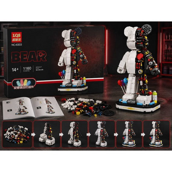 Набор конструктора "Декоративный мишка Bear Brick", 1160 деталей D2510-1403