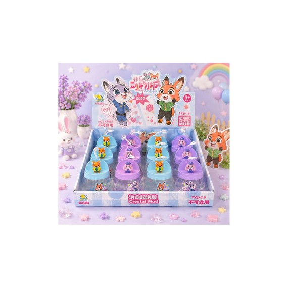Show Box cu Slime Crystal Mud Zootopia cu Figurine 12 buc. Se vinde la bucata D2510-1874