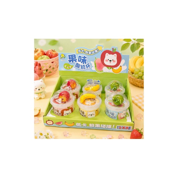 Show Box cu Slime Crystal Mud cu Fructe și Figurine Decorative 6 buc. Se vinde la buc. D2510-1856