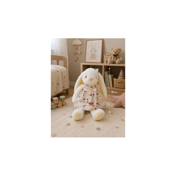 Jucărie de pluș „Iepuraș în rochiță” (35 cm) D2510-1696