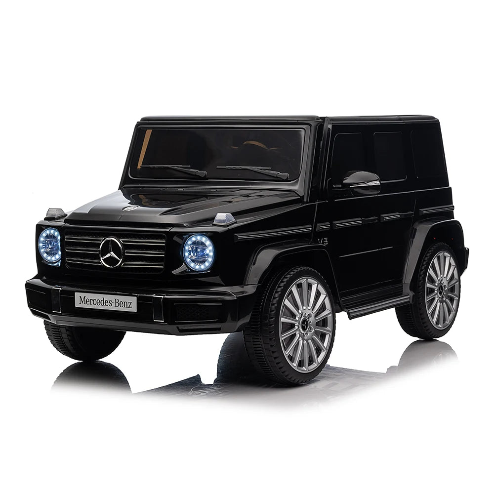 Mașină electrică Mercedes Benz, sarcină maximă 50 kg (scaune din piele, 12V10Ah*1, MP3, 4 motoare, telecomandă, roți moi - EVA, dimensiuni: 114 x 67 x 53.5 cm) Cod: MX627