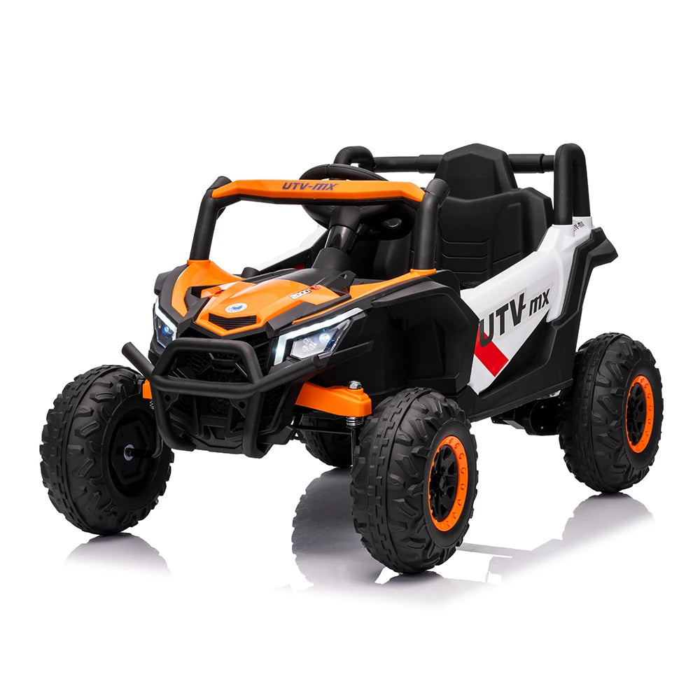 ATV, încărcare maximă 30 kg (scaune din piele, 12V 10Ah1, MP-3, 4 motoare, telecomandă, roți moi EVA, dimensiuni 96×61×56 CM) Art. MX631