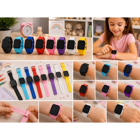 Ceasuri Inteligente pentru Copii, Stil Apple Watch – Set 12 Bucăți D2510-1494 la bucată