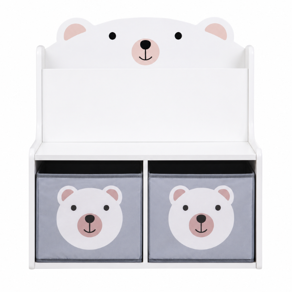 Băncuță cu spațiu de depozitare pentru jucării și cărți „Bear”, U-Grow SKU: UG-74BEAR