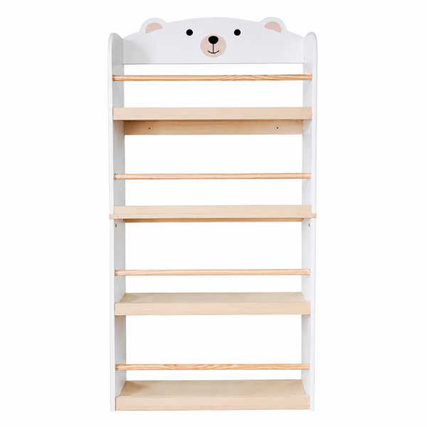 Настенная полка для книг и игрушек "Медвежонок" U-grow SKU: UG-74BIBL
