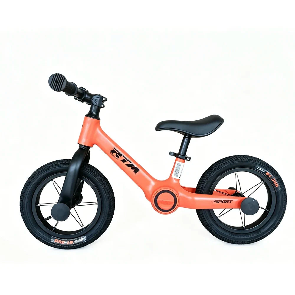 Bicicletă fără pedale pentru copii 12′, cadru din aliaj de magneziu, portocaliu (587067)