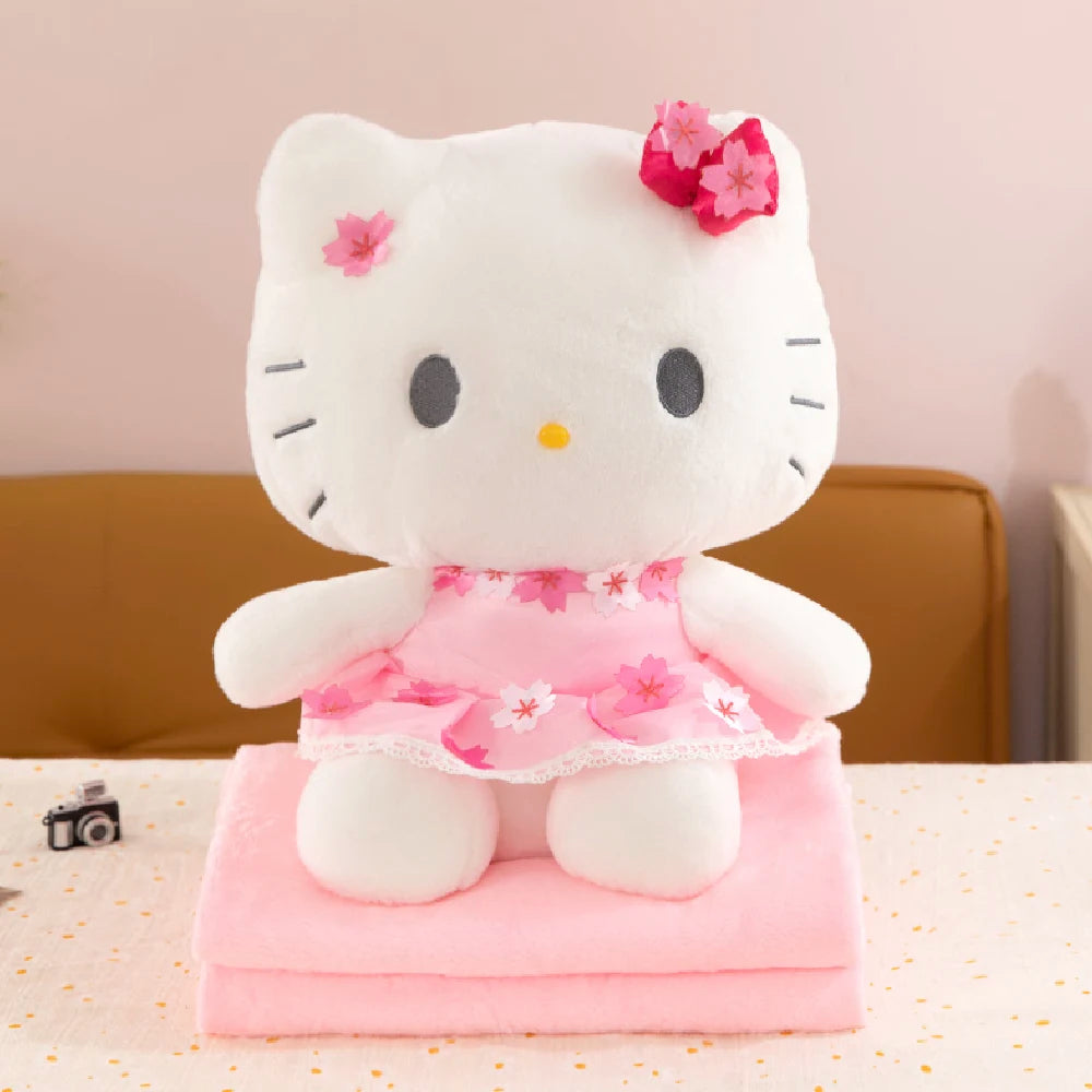 Плюшевая игрушка Hello Kitty 45см, с одеялом 1×1.6м (579487)