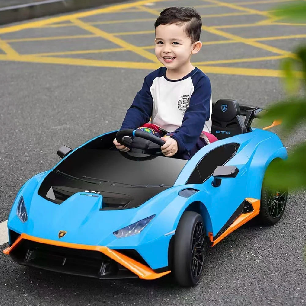 Mașină electrică pentru copii Lamborghini Huracán STO, albastru (21022)