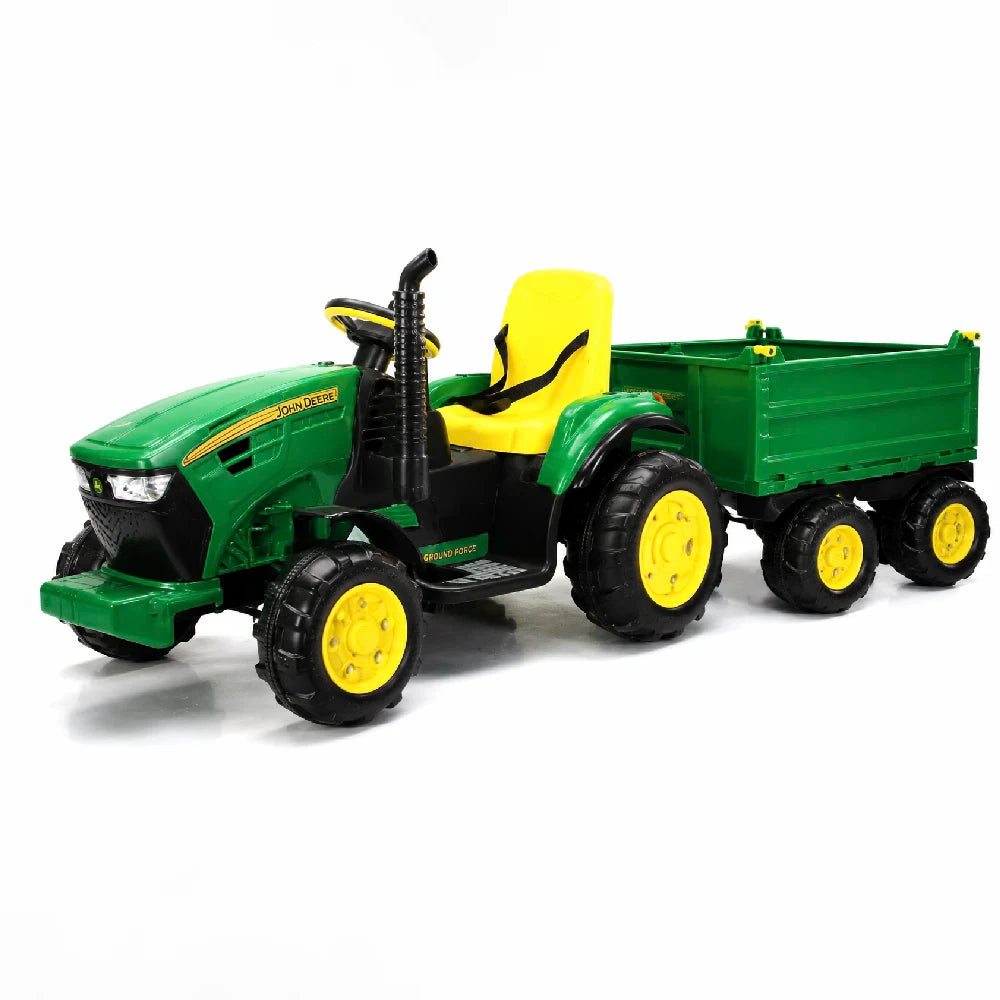 Tractor electric pentru copii cu remorcă (21848)