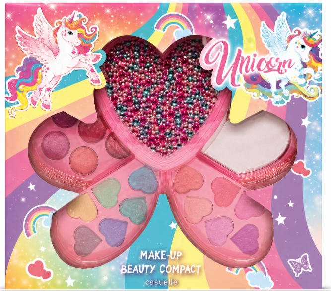 Set cosmetic roz in forma de inima, 718307