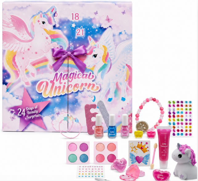 Calendar Advent Unicorn, 24 produse cosmetice, 718756