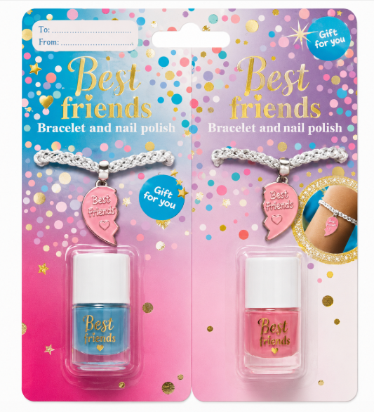 Set: lac de unghii Let's Celebrate si bratara BFF, 718755