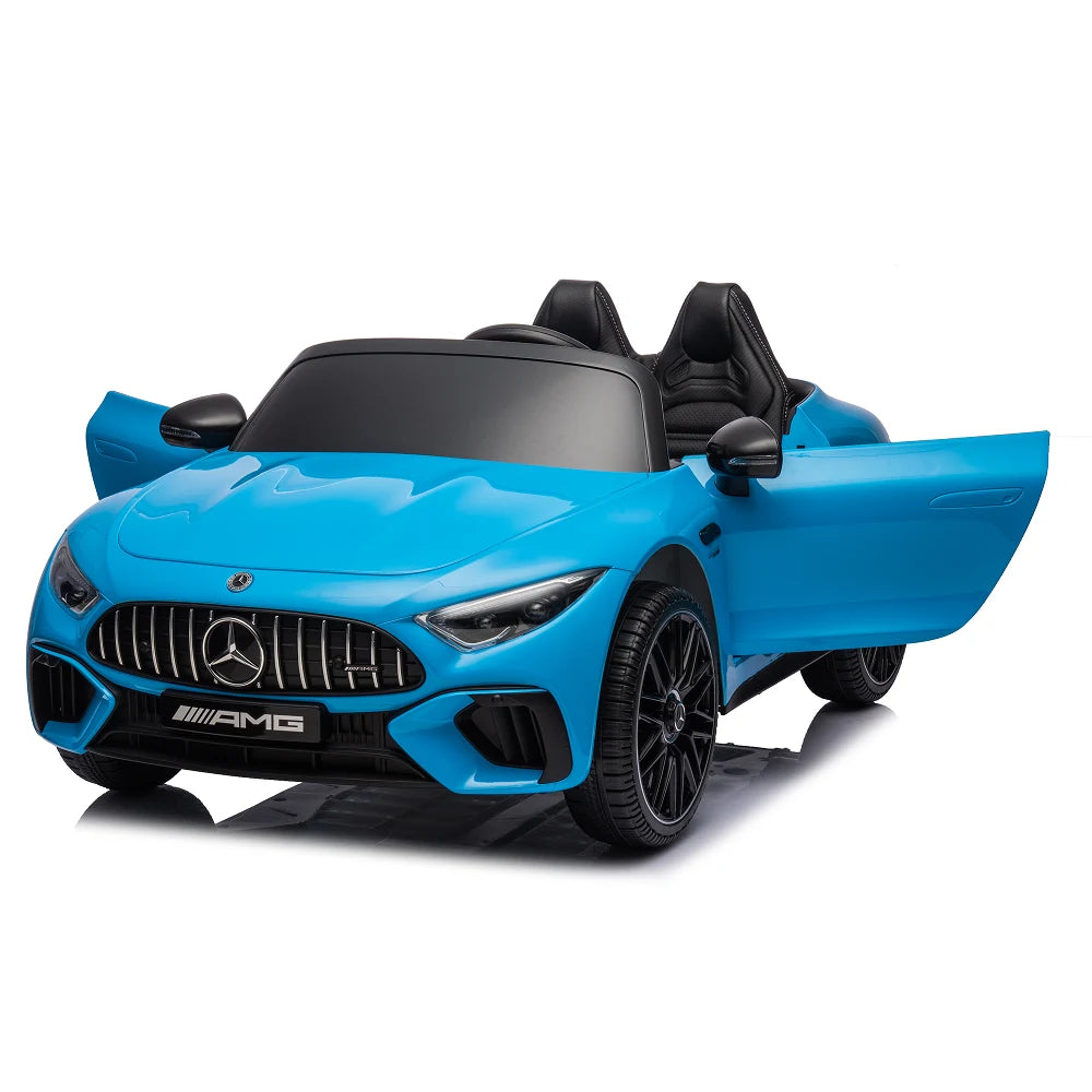 Mașină electrică Mercedes-Benz SL63 albastru vopsit (69915)