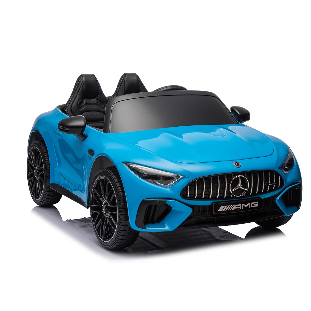 Mașină electrică Mercedes-Benz SL63 albastru vopsit (69915)