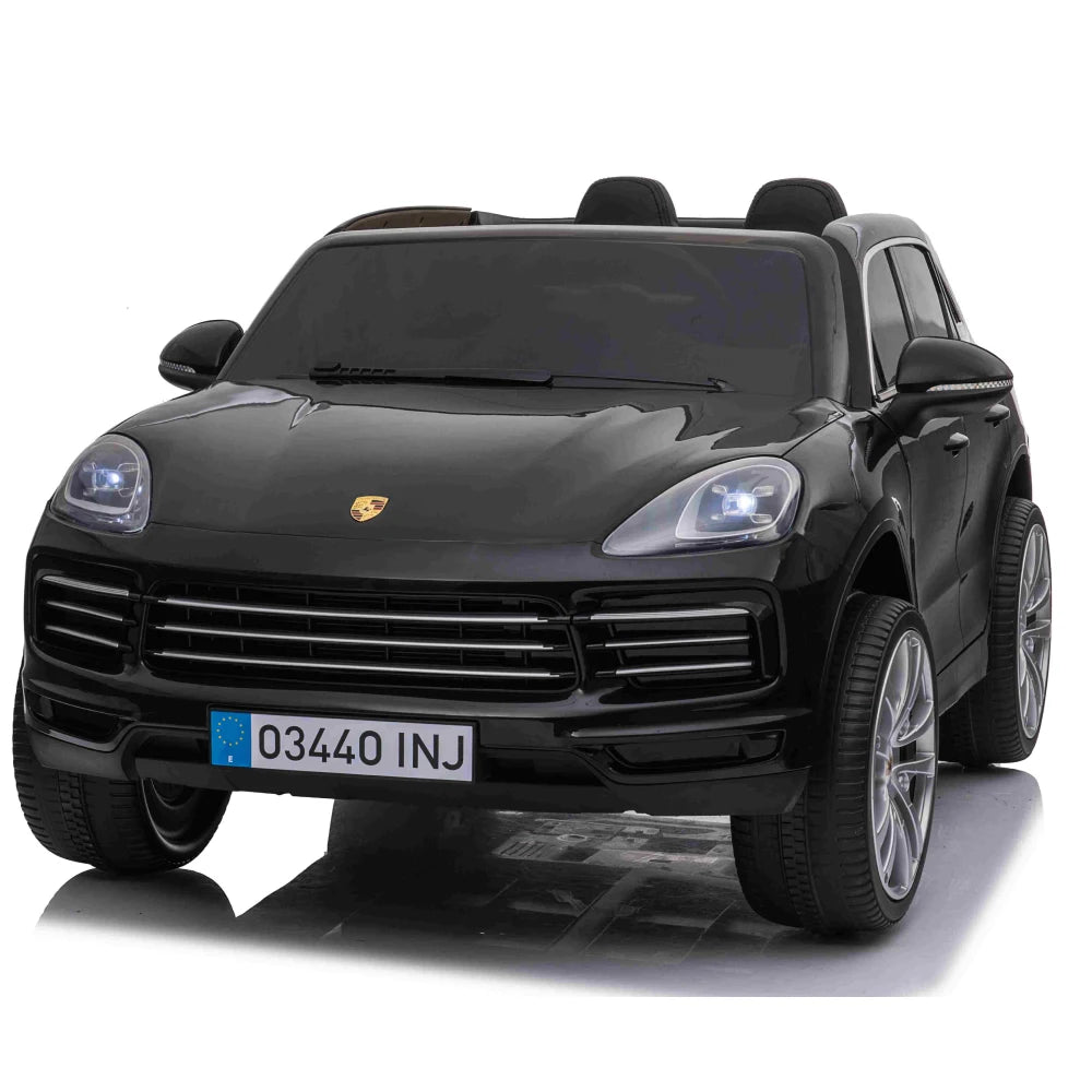 Mașină electrică Porsche Cayenne S, sarcină maximă 30 kg (scaune din piele, 12V7Ah*1, Bluetooth, 2 motoare, telecomandă, roți moi - EVA, dimensiuni 134 x 81,5 x 58 cm) Art. JJ2128