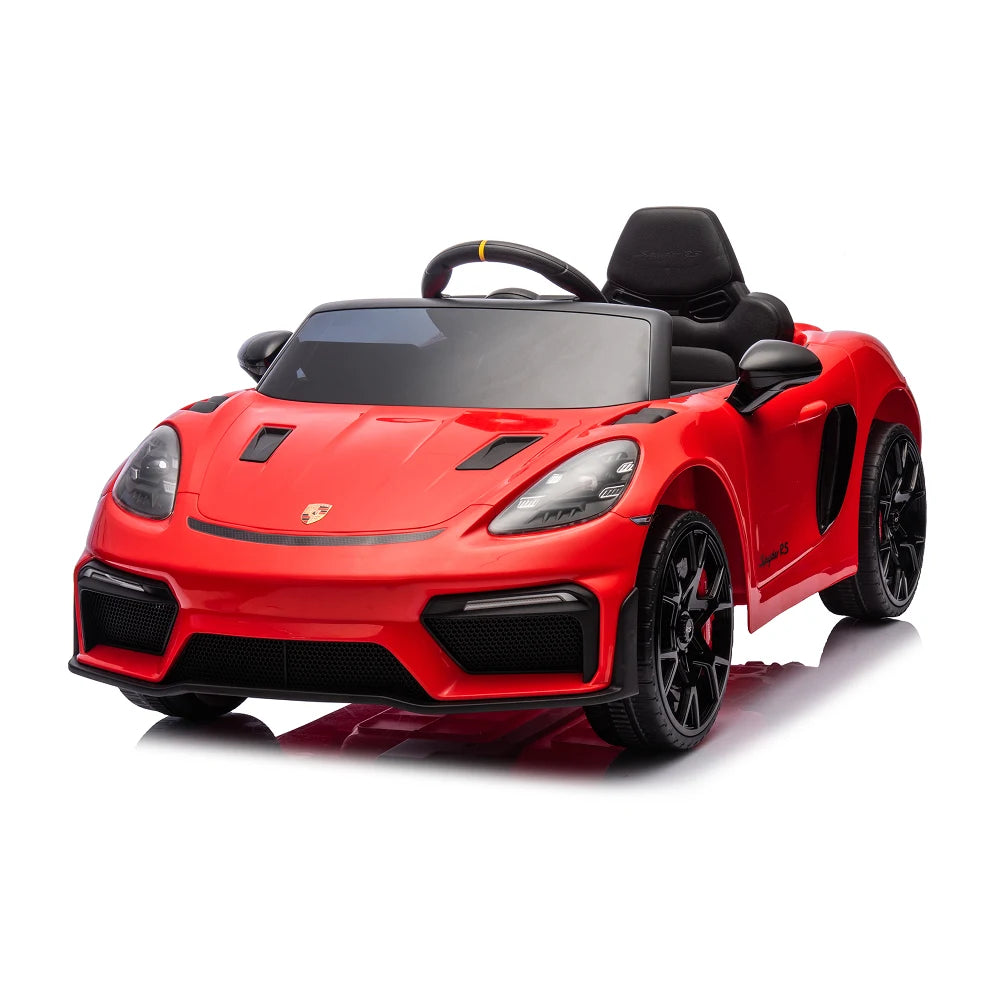 Mașină electrică Porsche 718
Sarcină maximă: 35 kg (scaune din piele, 12V7Ah*1, Bluetooth, 2 motoare, telecomandă, roți moi din EVA, dimensiuni: 107.2x64.3x45.7 cm)
P718/1/2/3/4