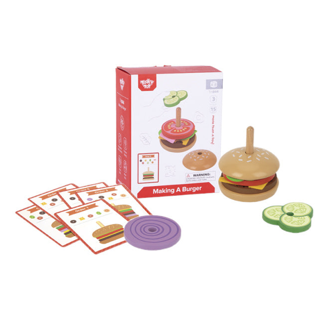 Set din lemn Burger, cod 57362