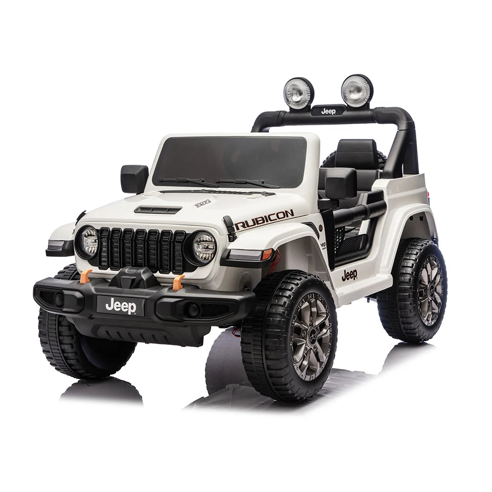 Детский электромобиль Jeep Wrangler Rubicon (JWR556/2 белый)