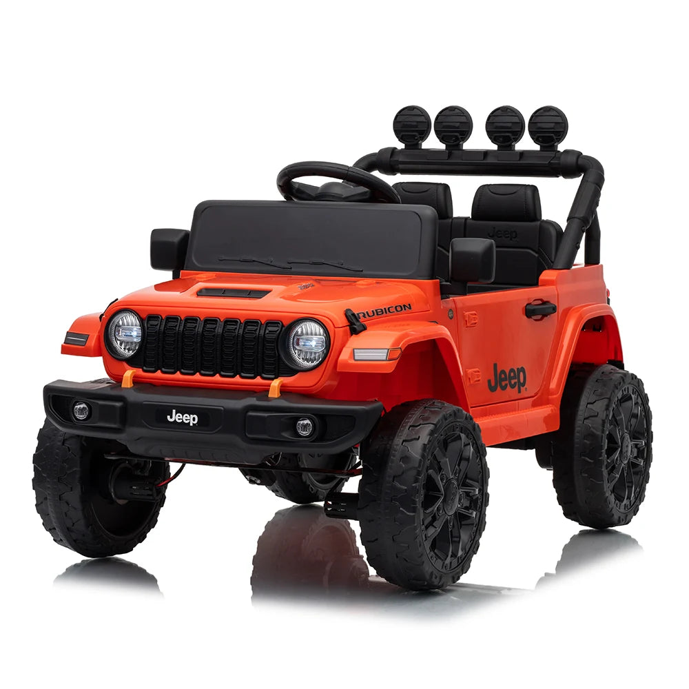 Детский электромобиль Jeep Wrangler Rubicon (JWR558/1 оранжевый)