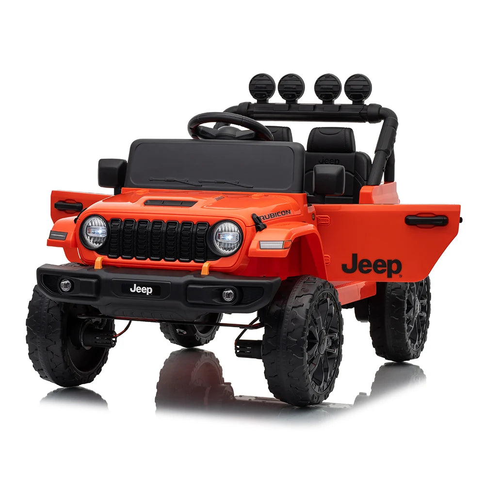 Детский электромобиль Jeep Wrangler Rubicon (JWR558/1 оранжевый)