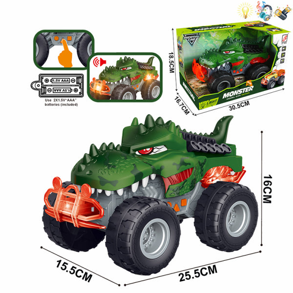 002492 Masina cu muzica si lumini - dinozaur