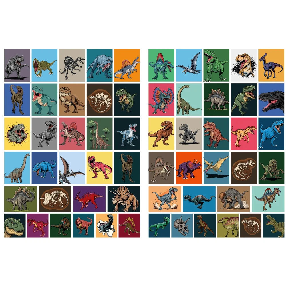 Carte de colorat cu autocolante și activități Lumea dinozaurilor prădători, Ideyka (CB47)
