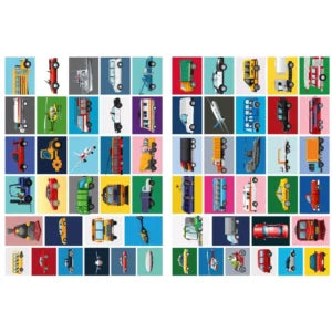 Carte de colorat cu autocolante și activități Transport urban, Ideyka (CB48)