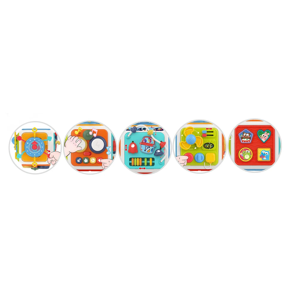 Cub senzorial educativ cu activități interactive, Huanger HE0556 (78058)