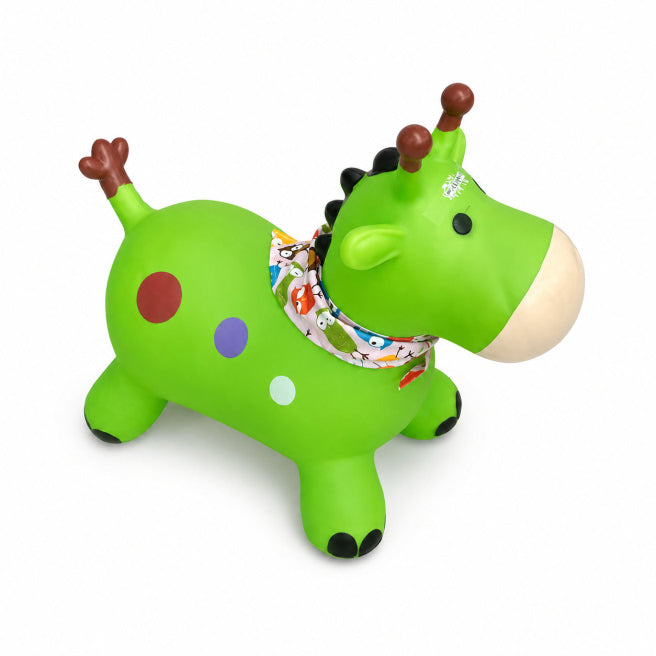 Jucarie saritoare Girafa, verde 2939D