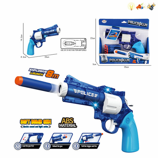 010727 Set arma cu gloante moi cu sunete si lumina