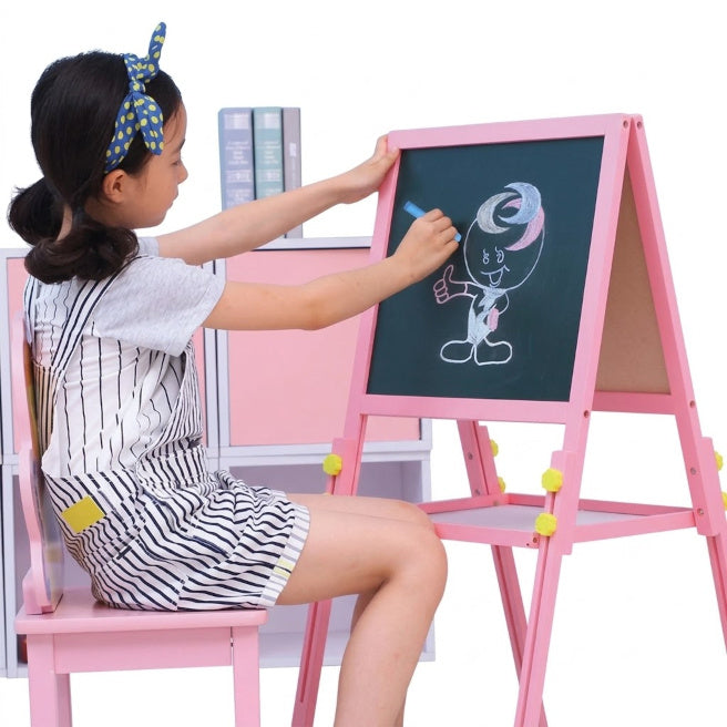 Șevalet pentru copii, roz, cod 2553D
