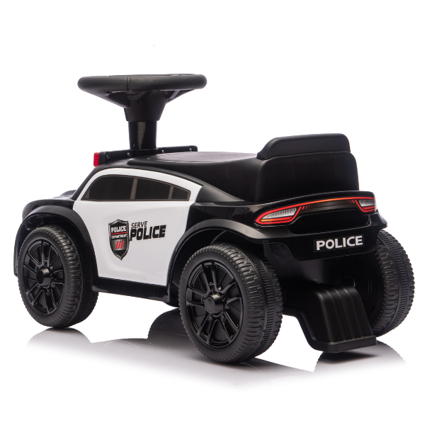 Tolocar "Police Ride-On Car" pentru copii, cu volan muzical SKU: 8410063_Black