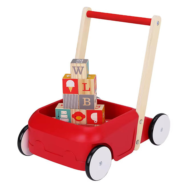 Каталка-ходунки с кубиками, код 1854D, Tooky Toy